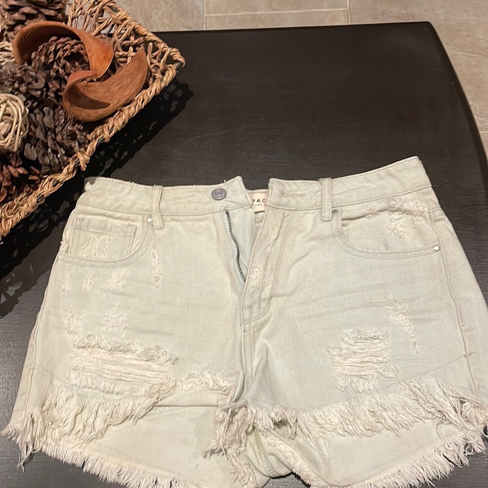 Pacsun high rise light jean short
